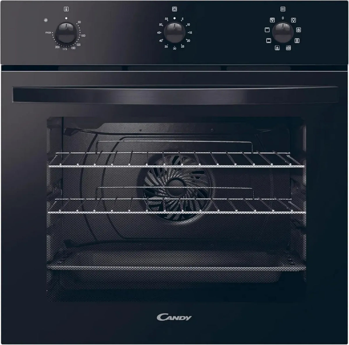 Candy Forno Elettrico Ventilato 65L, Classe A+, Nero